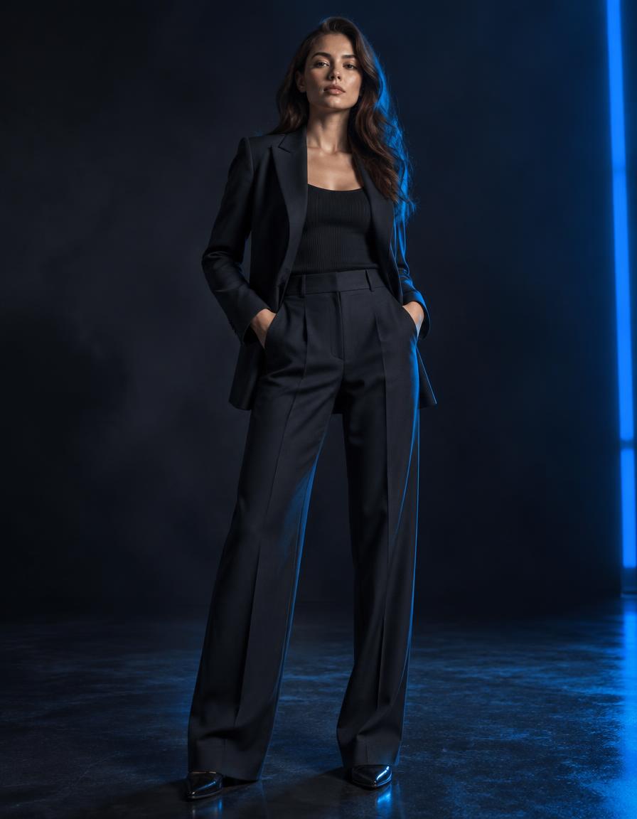 Woman in an elegant tailored suit